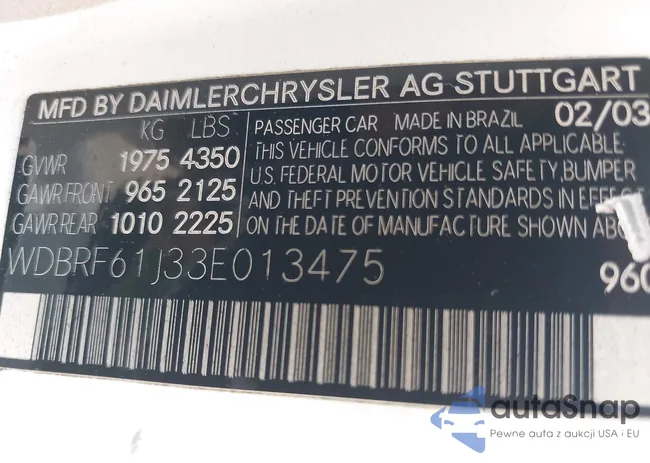 WDBRF61J33E013475: 42366956