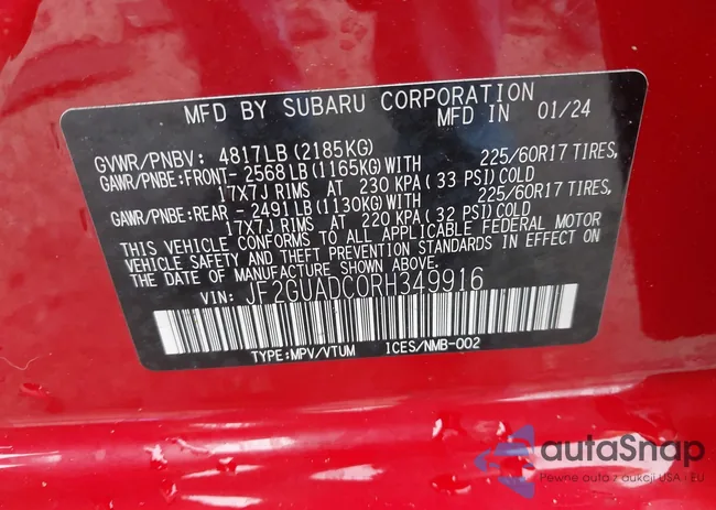 JF2GUADC0RH349916: 42368227