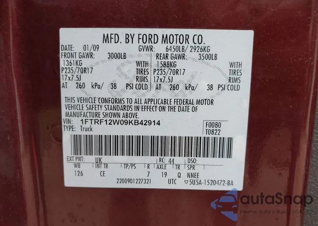 1FTRF12W09KB42914: 42368390