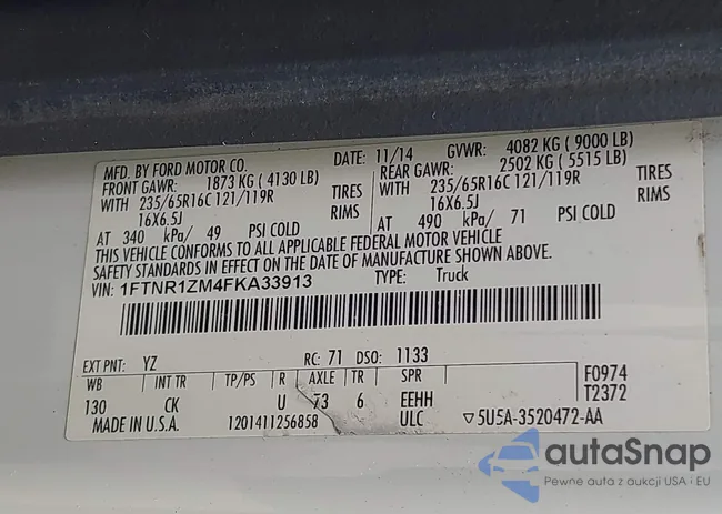 1FTNR1ZM4FKA33913: 42368442