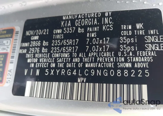 5XYRG4LC9NG088225: 42367821