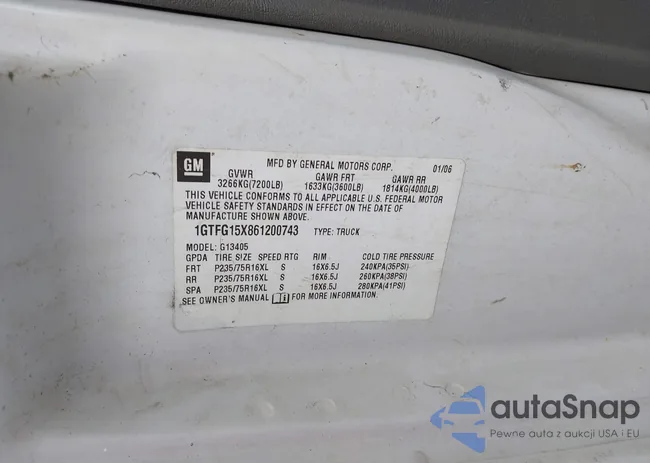 1GTFG15X861200743: 42367862