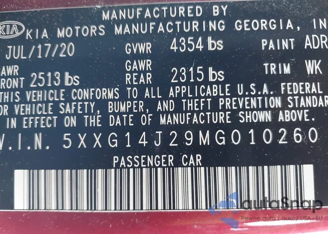 5XXG14J29MG010260: 42367944