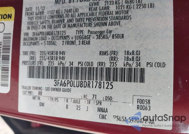 3FA6P0LU8DR178125: 42367991