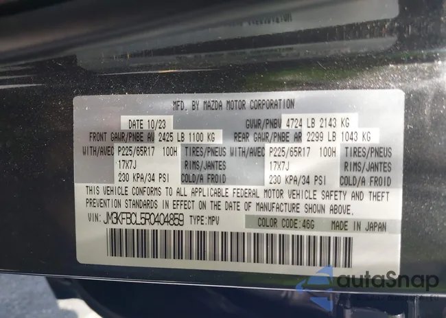 JM3KFBCL5R0404859: 42369300