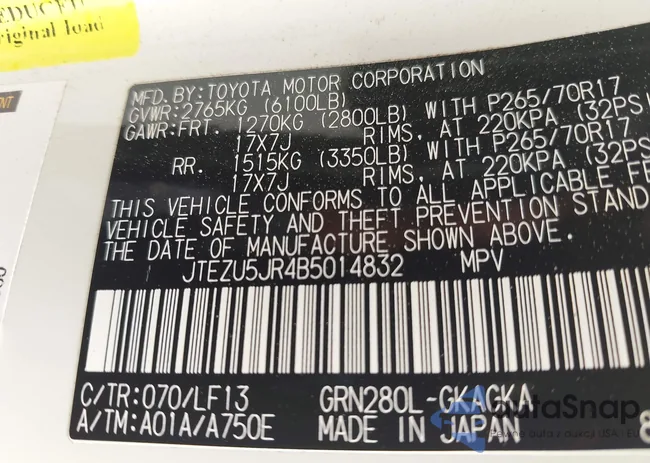 JTEZU5JR4B5014832: 42369600