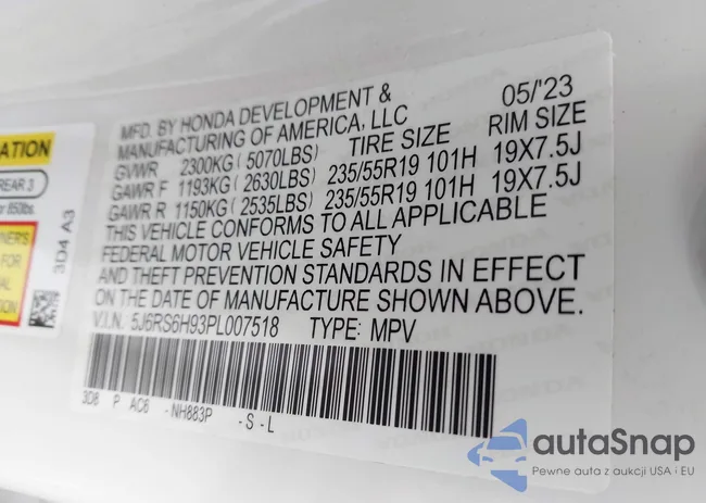 5J6RS6H93PL007518: 42369695