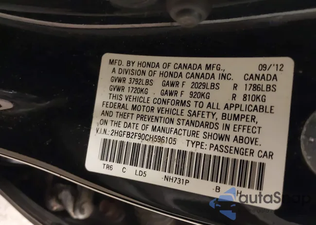 2HGFB2F90CH596105: 42368798