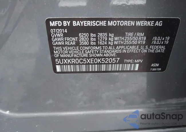 5UXKR0C5XE0K52057: 42368832