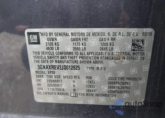 3GNAXREV2JS612825: 42368895