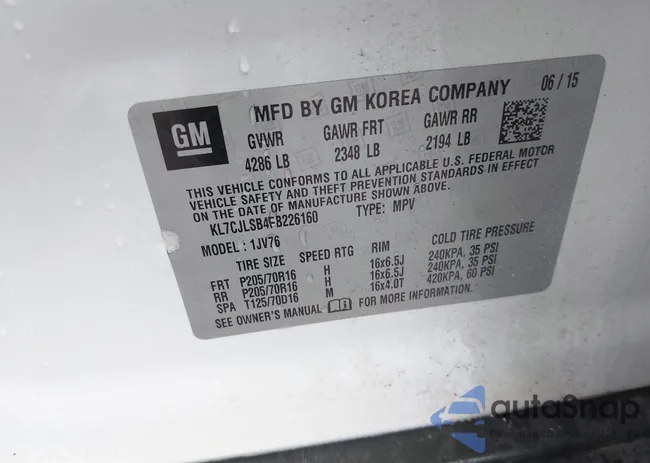 KL7CJLSB4FB226160: 42370191