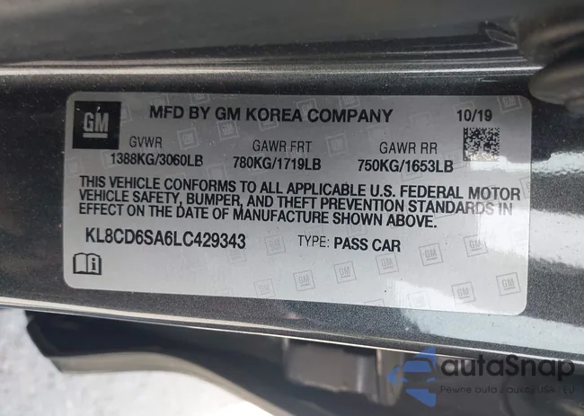 KL8CD6SA6LC429343: 42370346