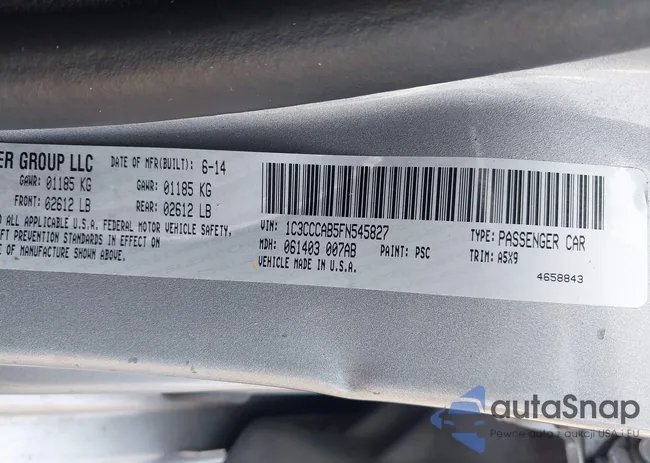 1C3CCCAB5FN545827: 42370385