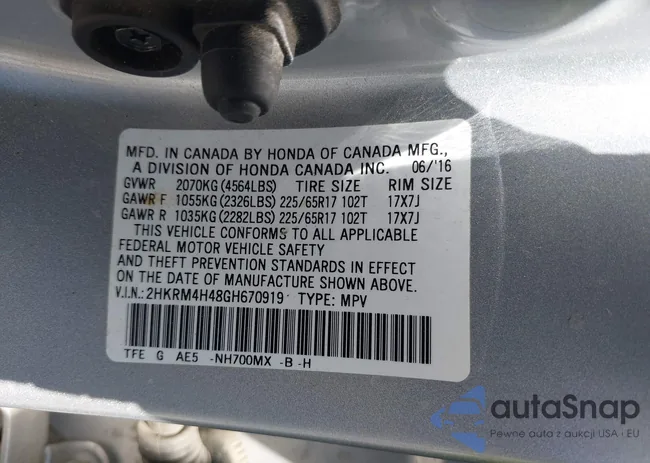 2HKRM4H48GH670919: 42370534