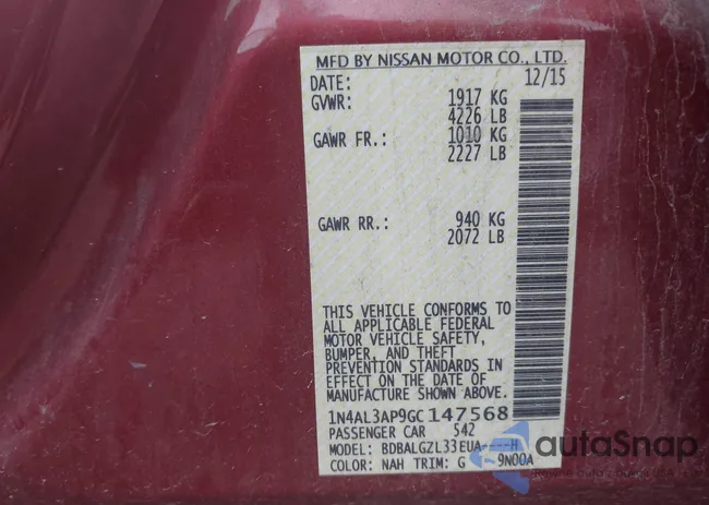 1N4AL3AP9GC147568: 42370548