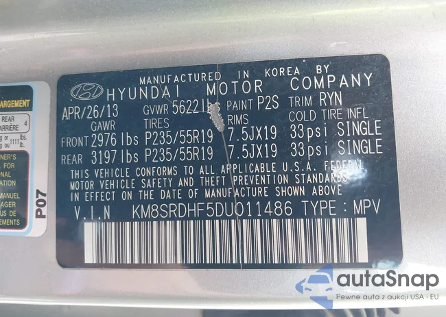 KM8SRDHF5DU011486: 42369728