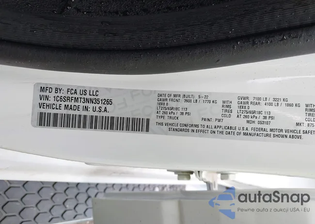 1C6SRFMT3NN351265: 42369730