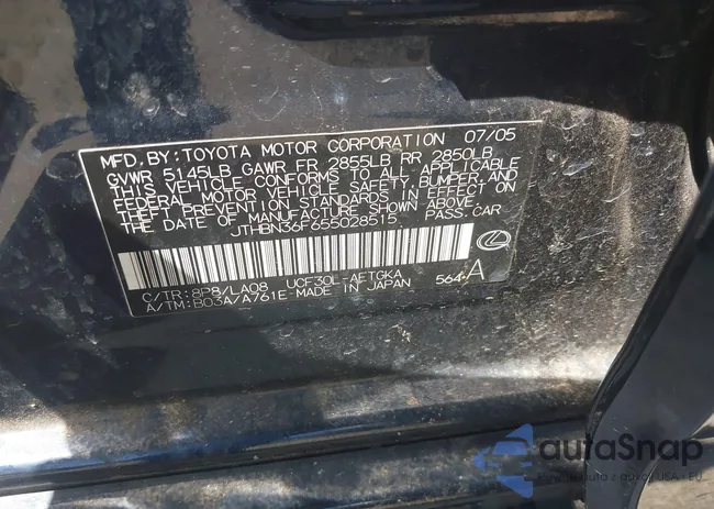 JTHBN36F655028515: 42369754