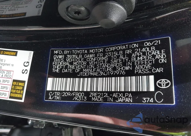 JTDEPMAE3NJ197976: 42369892