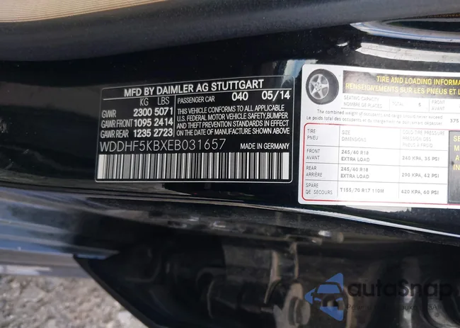 WDDHF5KBXEB031657: 42369894