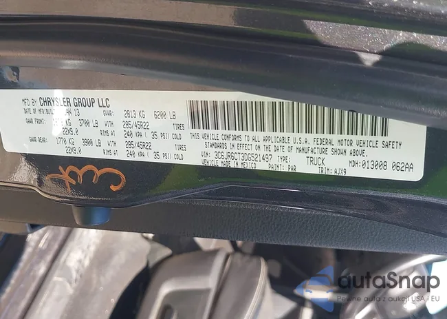 3C6JR6CT3DG521497: 42369922