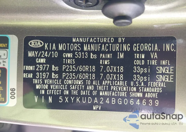 5XYKUDA24BG064639: 42369960