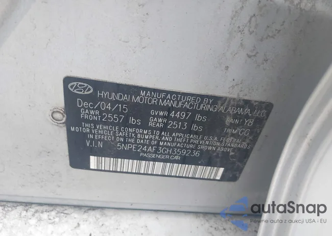 5NPE24AF3GH359236: 42370083