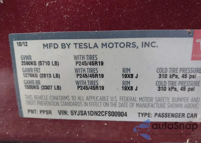 5YJSA1DN2CFS00904: 42371180