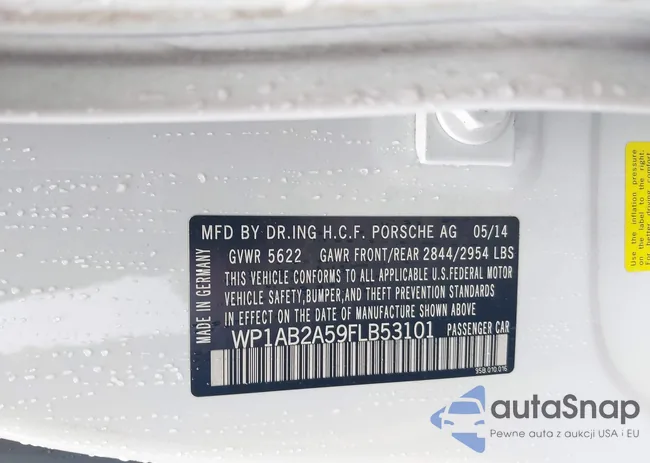 WP1AB2A59FLB53101: 42371277