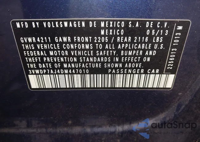 3VWDP7AJ4DM447010: 42371303