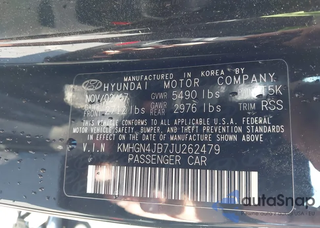 KMHGN4JB7JU262479: 42371314