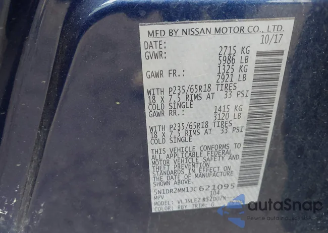 5N1DR2MM1JC621095: 42371403