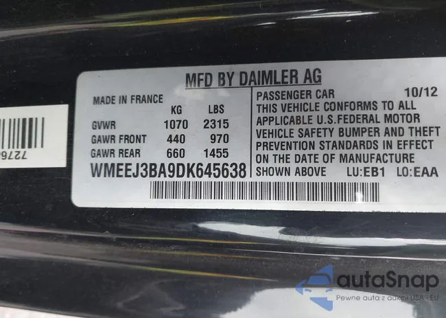 WMEEJ3BA9DK645638: 42371405