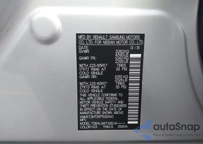 KNMAT2MT5KP533340: 42371412