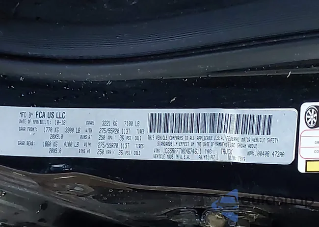 1C6SRFFTXKN674611: 42371557