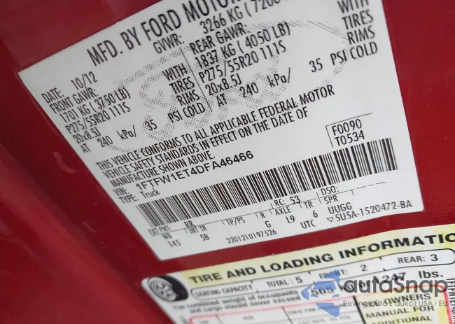 1FTFW1ET4DFA46466: 42371591