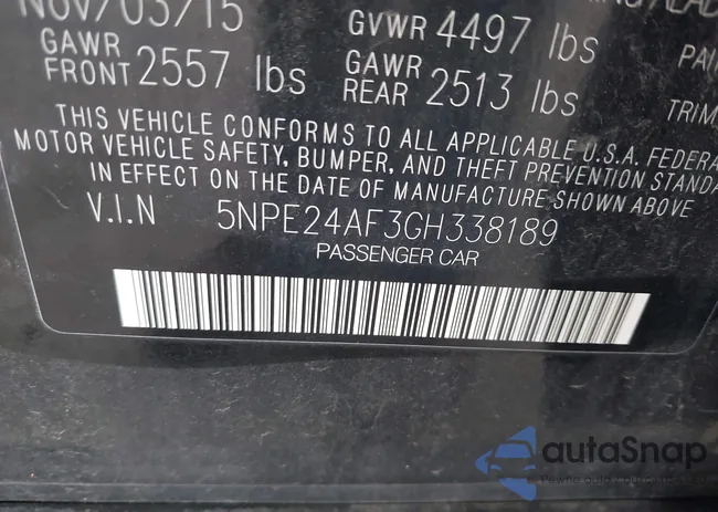 5NPE24AF3GH338189: 42371625