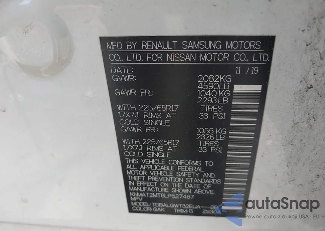 KNMAT2MT8LP527467: 42371690