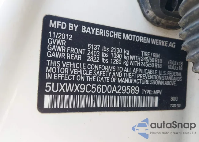 5UXWX9C56D0A29589: 42372190