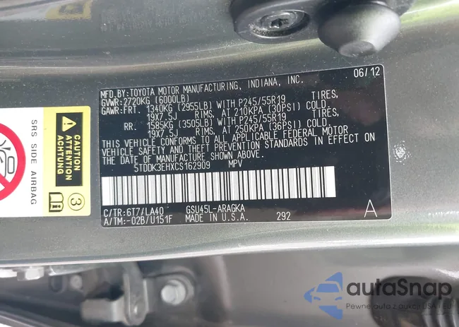 5TDDK3EHXCS162909: 42372260