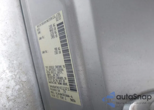 1N4AA6AP2HC411321: 42372273