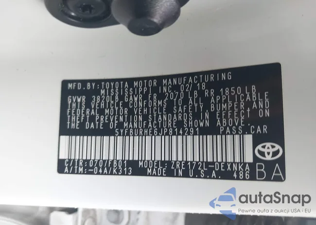 5YFBURHE6JP814291: 42372288