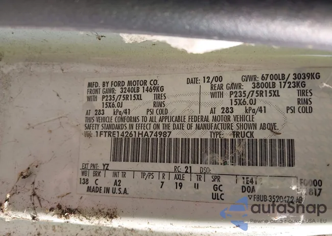 1FTRE14261HA74987: 42372331