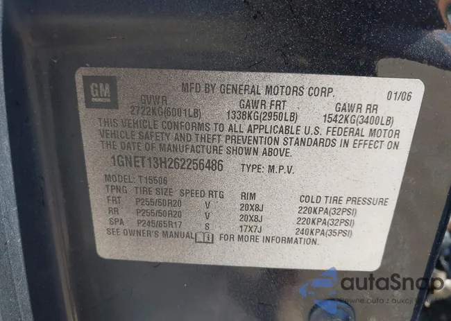 1GNET13H262256486: 42372667