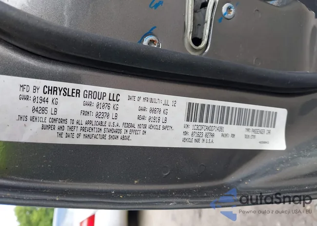 1C3CDFCAXDD714391: 42371749