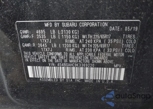 4S4BSAHC9K3369220: 42371831