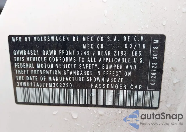 3VWD17AJ7FM302290: 42371920