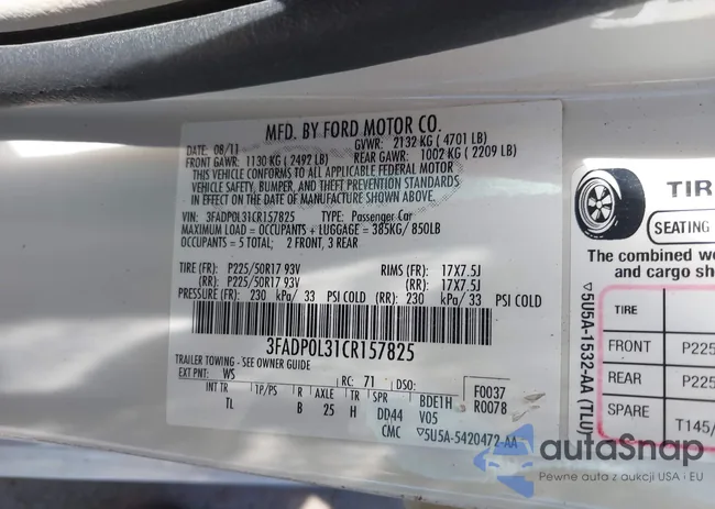 3FADP0L31CR157825: 42373177