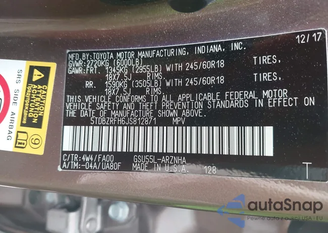 5TDBZRFH6JS812871: 42373213