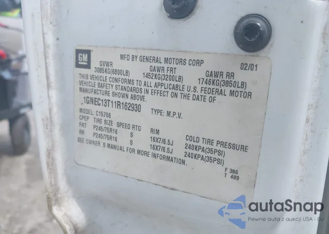 1GNEC13T11R162930: 42373226